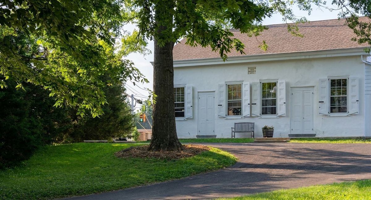Goshen Friends Meeting House at 814 N Chester Road West Chester PA, a historic Quaker meetinghouse founded in 1702